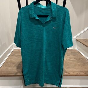 Nike Men's Teal Polo Shirt